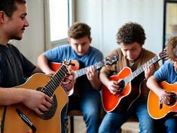 Cours de guitare en groupe